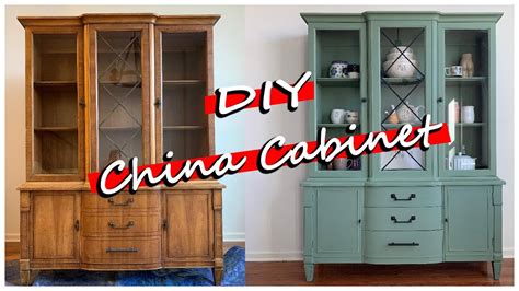 how to chalk paint china hutch